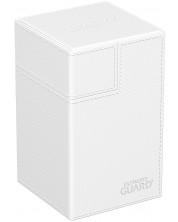 Kutija za kartice Ultimate Guard Flip`n`Tray XenoSkin - Monocolor White (100+ kom.) -1